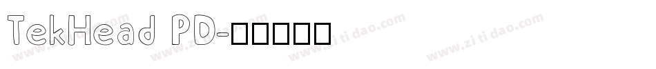 TekHead PD字体转换